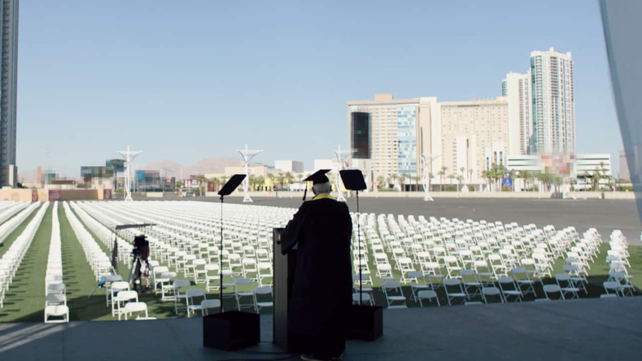 A screenshot from the Change the Ref video shows David Keene rehearsing his speech.