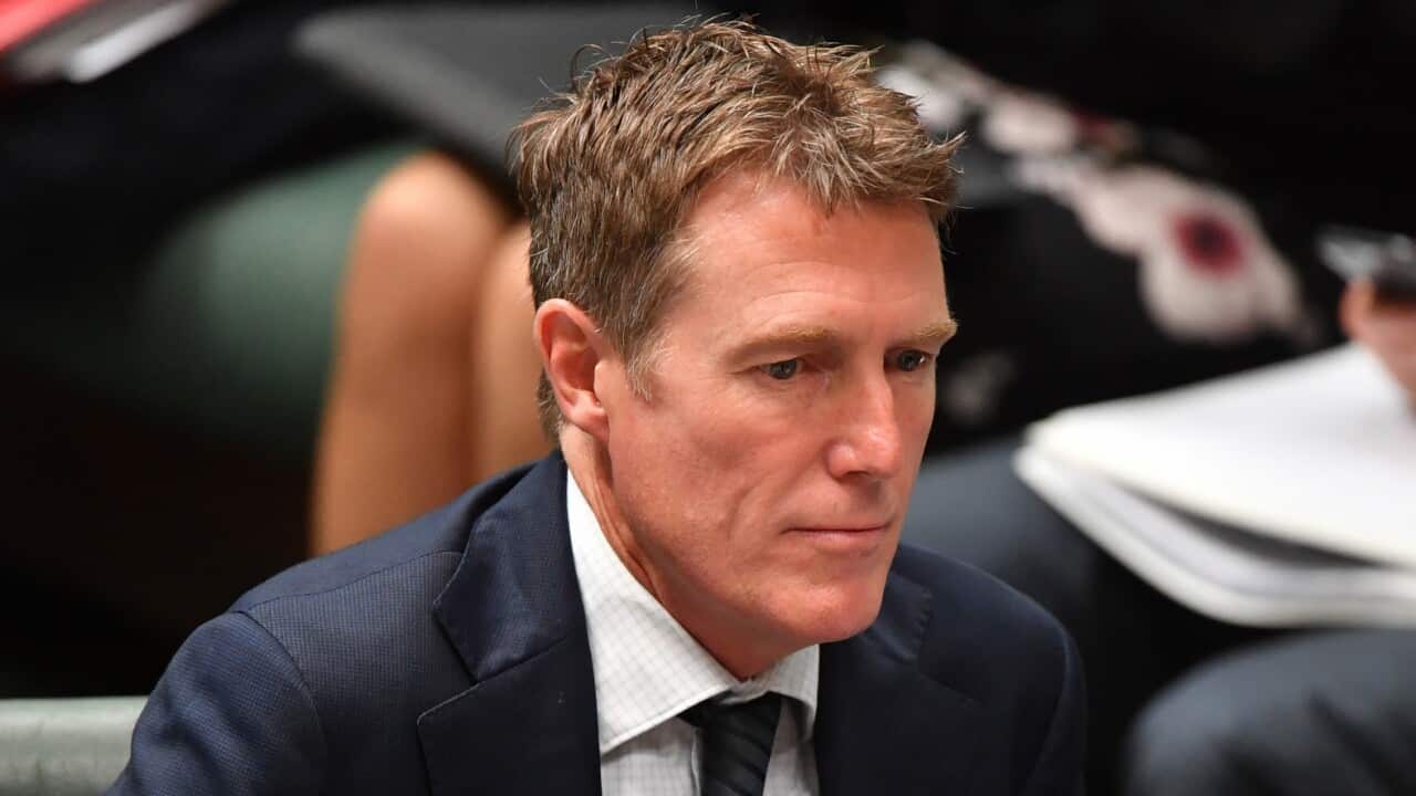 Attorney-General Christian Porter during Question Time in the House of Representatives at Parliament House in Canberra, Tuesday March 3, 2020. (AAP Image/Mick Tsikas) NO ARCHIVING