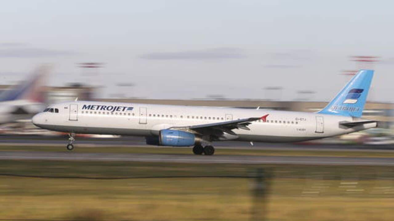 The Metrojet Airbus A321 that crashed in Northern Sinai.