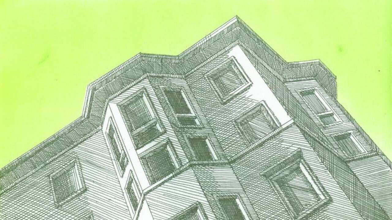 "Come se uno si mettesse a parlare alle case", 2003 – Marco Petrus. Acquaforte, Acquatinta, mm 175x252