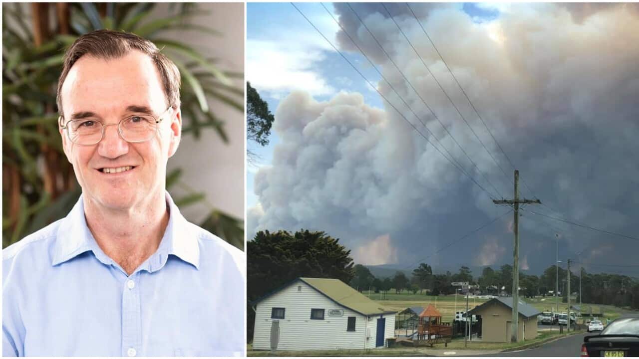 Along with wife Julie and their daughter, Rev Corkin evacuated his home last Saturday, a six-acre property on the edge of town.