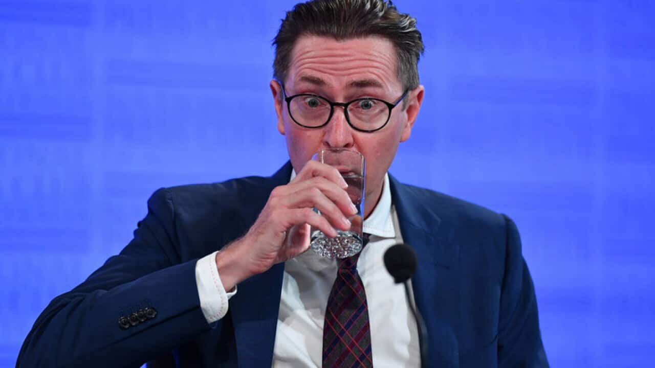 Head of the National Security College Professor Rory Medcalf at the National Press Club in Canberra, Tuesday, Feb. 21, 2017. (AAP Image/Mick Tsikas) NO ARCHIVING