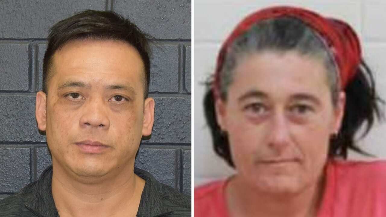 A supplied undated combined image obtained Monday, December 2, 2019 shows Phu Tran (left) and Claire Hockridge who have been missing in a remote area south of Alice Springs. (AAP Image/Supplied by NT Police) NO ARCHIVING, EDITORIAL USE ONLY