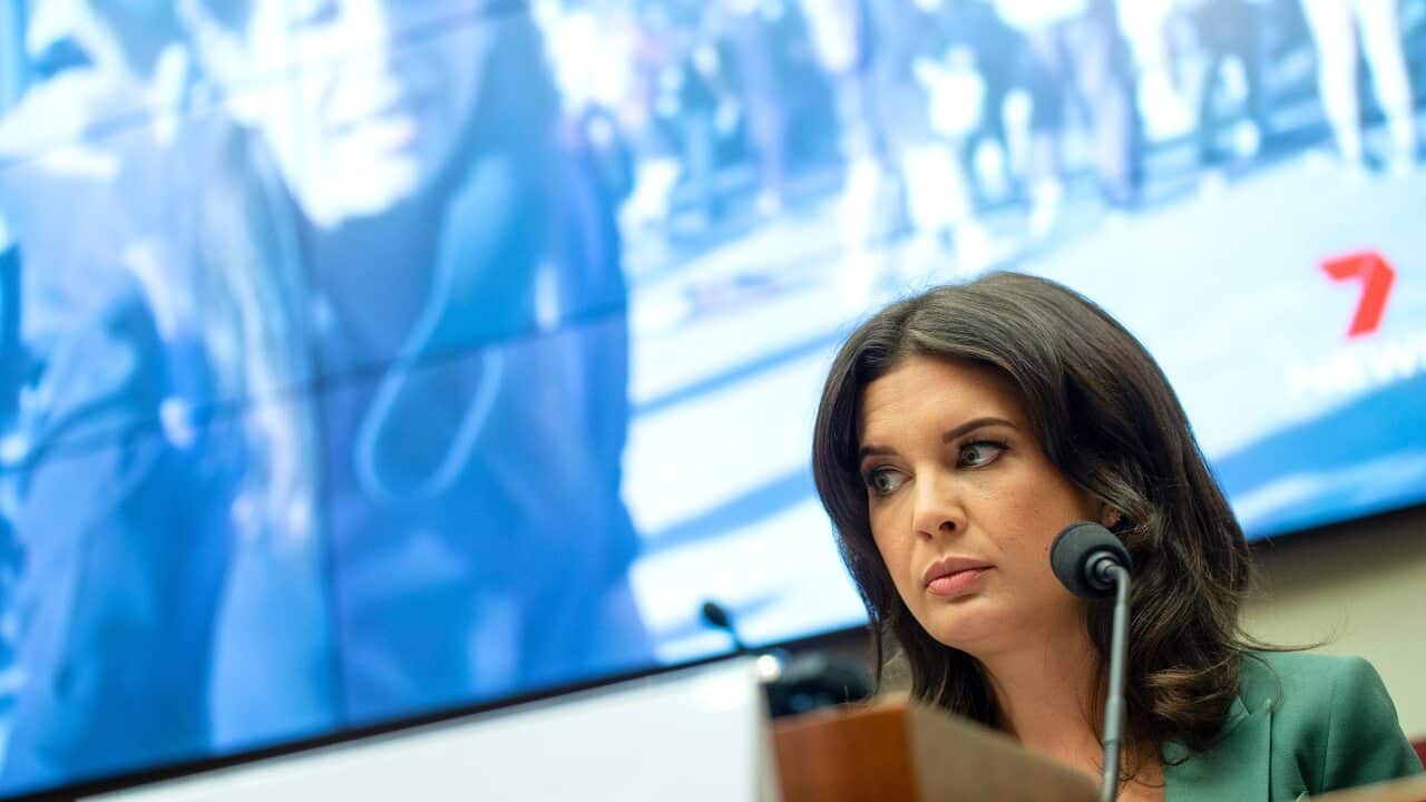 US Correspondent for Seven News Australia Amelia Brace, testifies Monday, 29 June, 2020, on Capitol Hill in Washington.