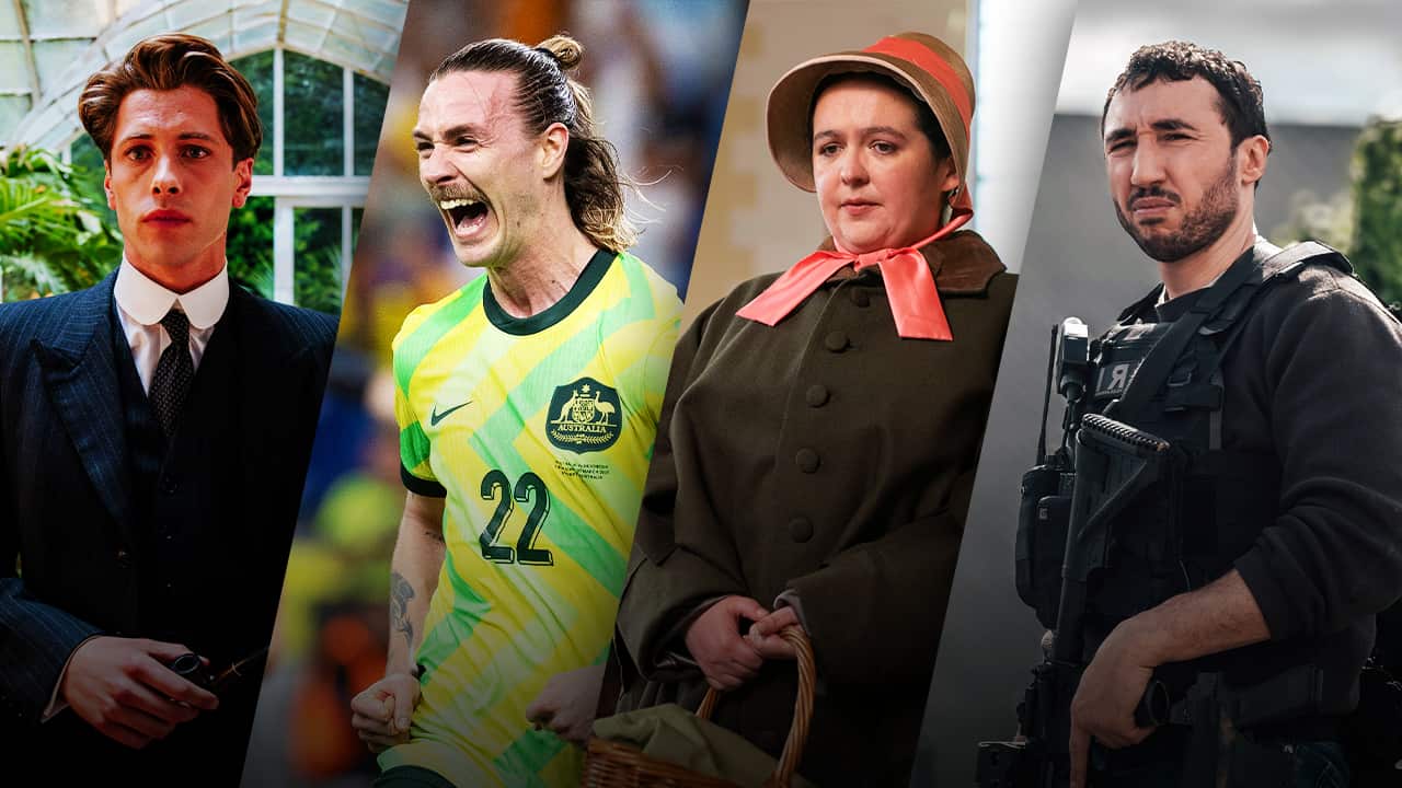 Series coming to SBS On Demand in June 2026 including 'This Is Not A Murder Mystery', 'The FIFA World Cup 2026™', 'Dinosaur' and 'The Brigade'.