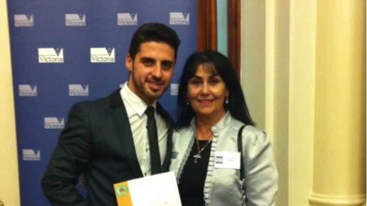 Ramis Issac with Valentine Aghajani