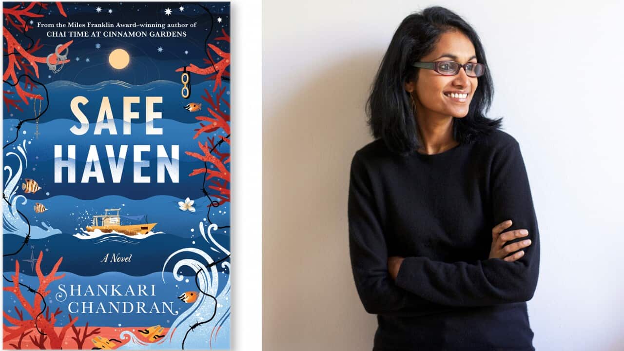 Author Shankari Chandran with her latest Book, "Safe Haven"