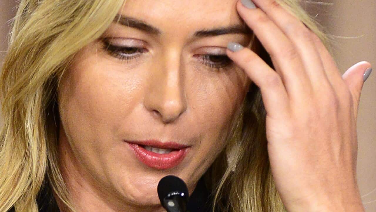 Russian tennis player Maria Sharapova at the LA Downtown Hotel