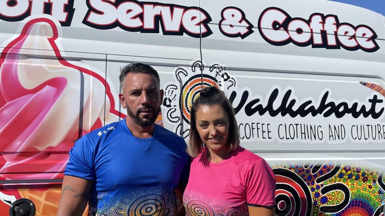 Billy and Lauren Duroux and their Walkabout coffee, clothing and culture business (SBS-Sandra Fulloon).jpg