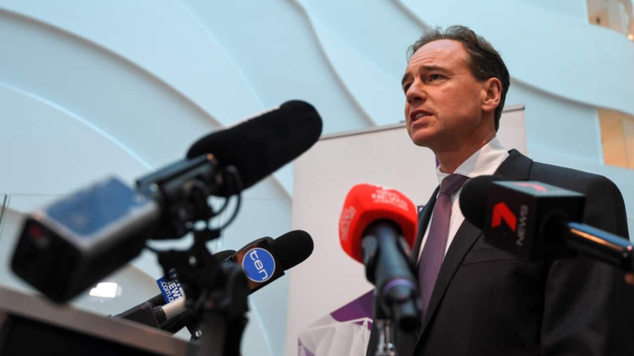The Federal Minister for Health Greg Hunt.