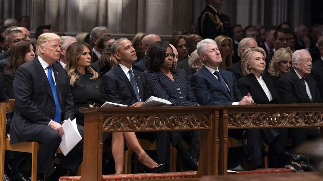 The state funeral for George HW Bush on Wednesday.