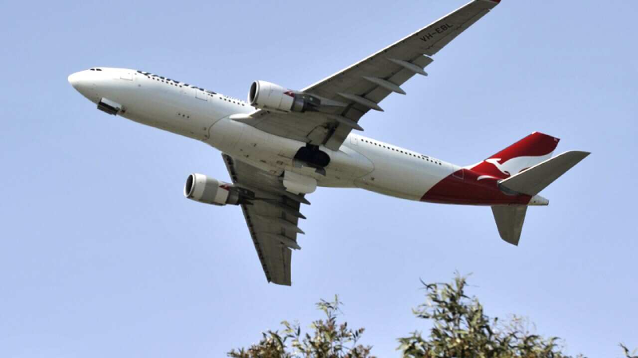 A Qantas aircraft