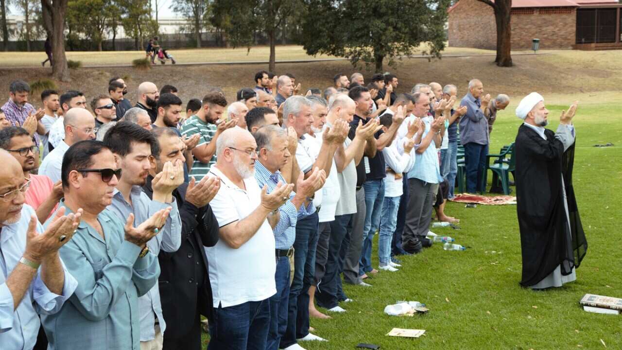 Sheikh Youssef Nabha leads the rain prayer in Sydney