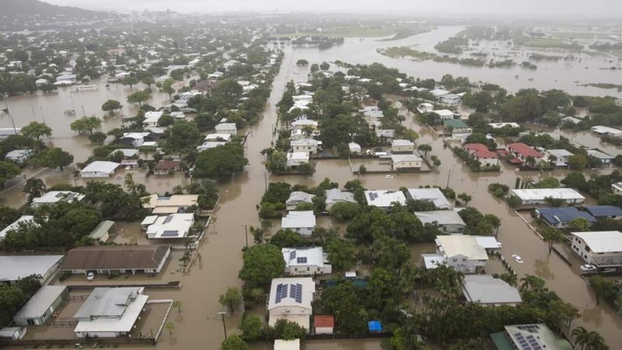 Flooded Townsville.