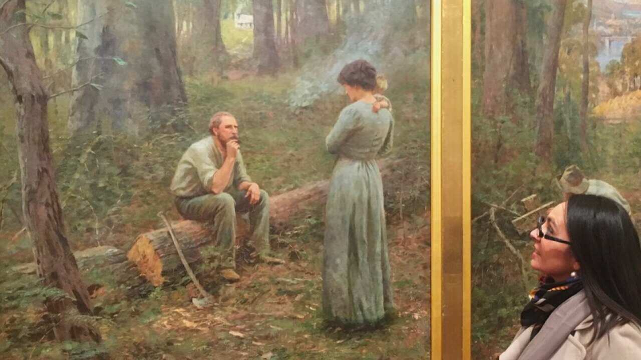 Roberta Crisci at the NGV.