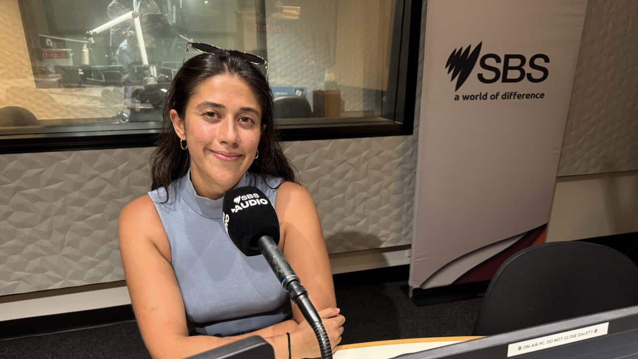 Azaly Bunally at the SBS studios in Sydney