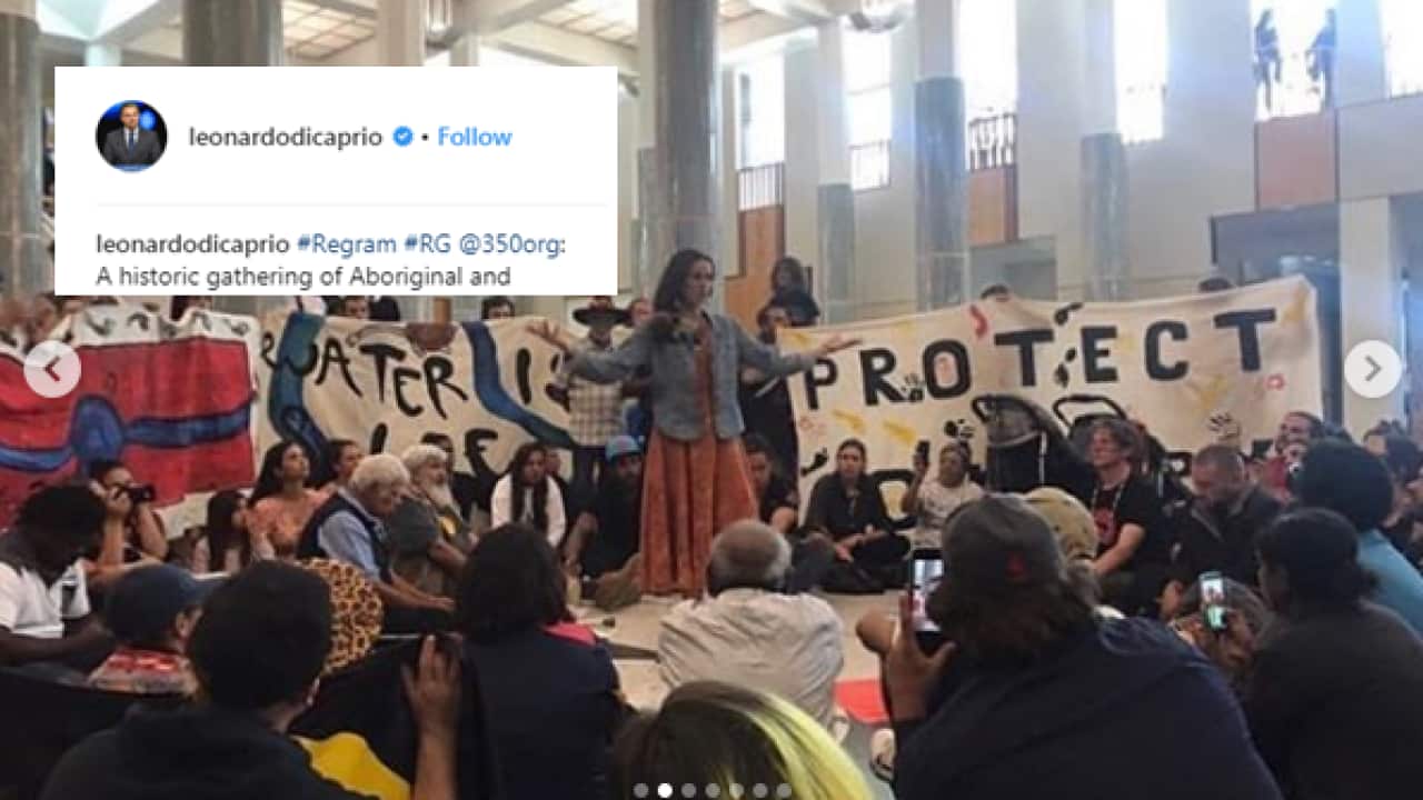 Leonardo DiCaprio supports Indigenous people on Instagram