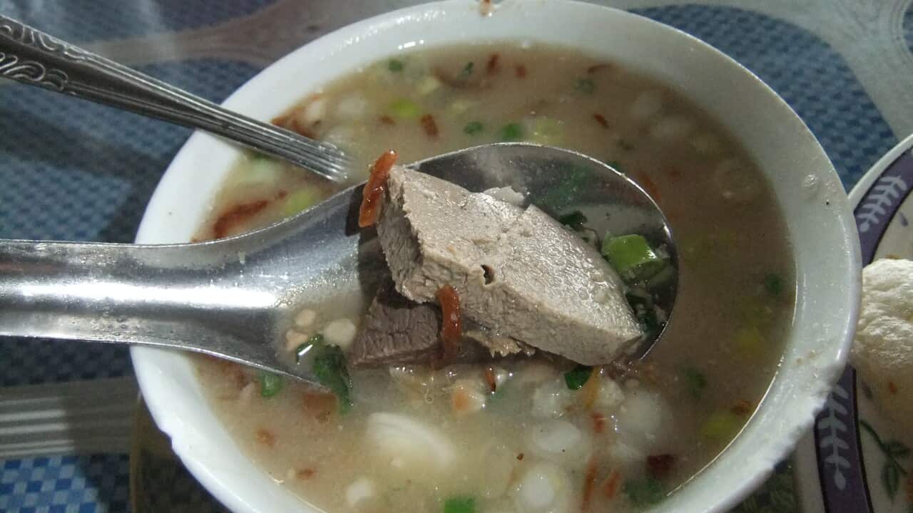 Coto Makassar, one of the most famous Makassar dishes.