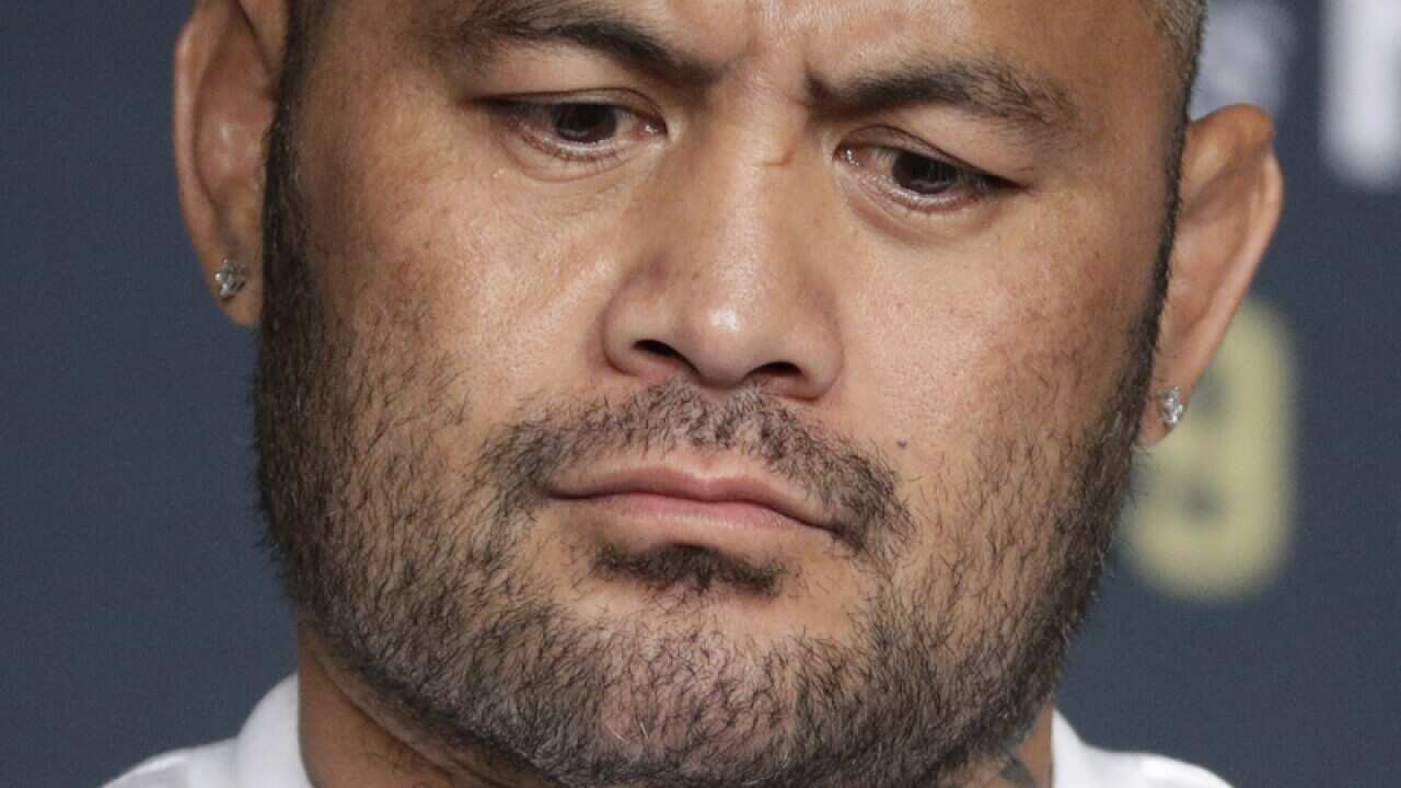 Mark Hunt attends a UFC 200 mixed martial arts news conference