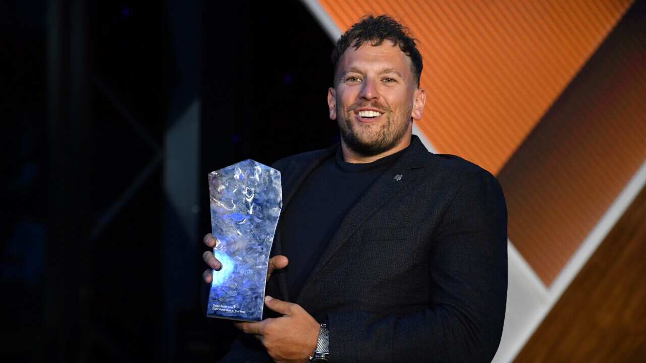 Dylan Alcott during the 2022 Australian of the Year Awards ceremony,