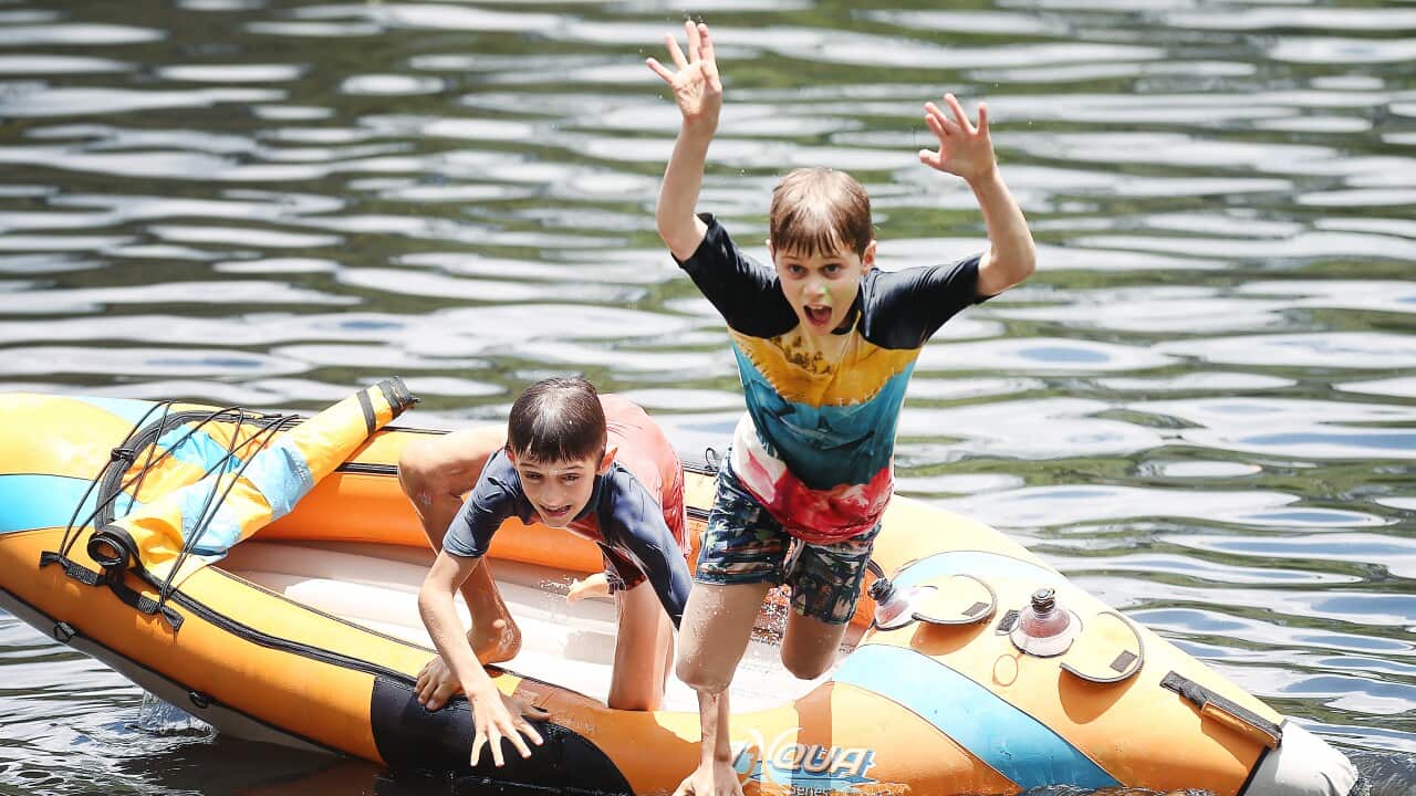 Children enjoying a sunny day in Australia.