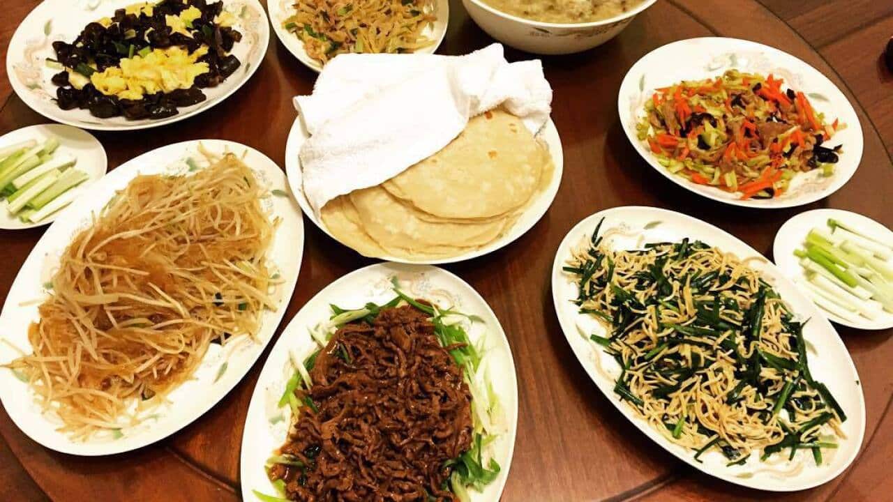 Chinese spring pancakes