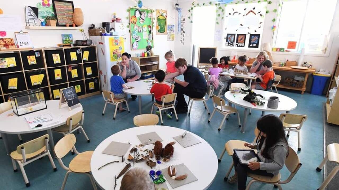 YOUNG CHILDREN AT PRESCHOOL