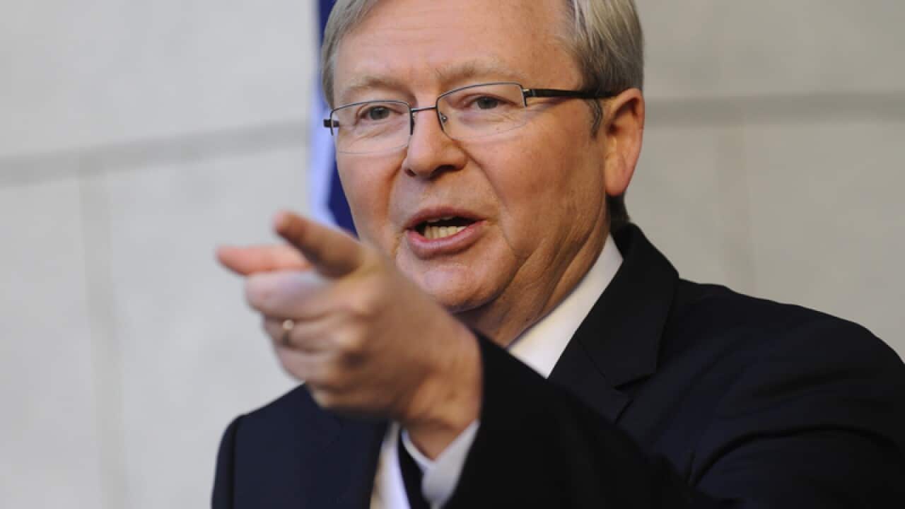 Rudd attacks Abbott over debate dodge