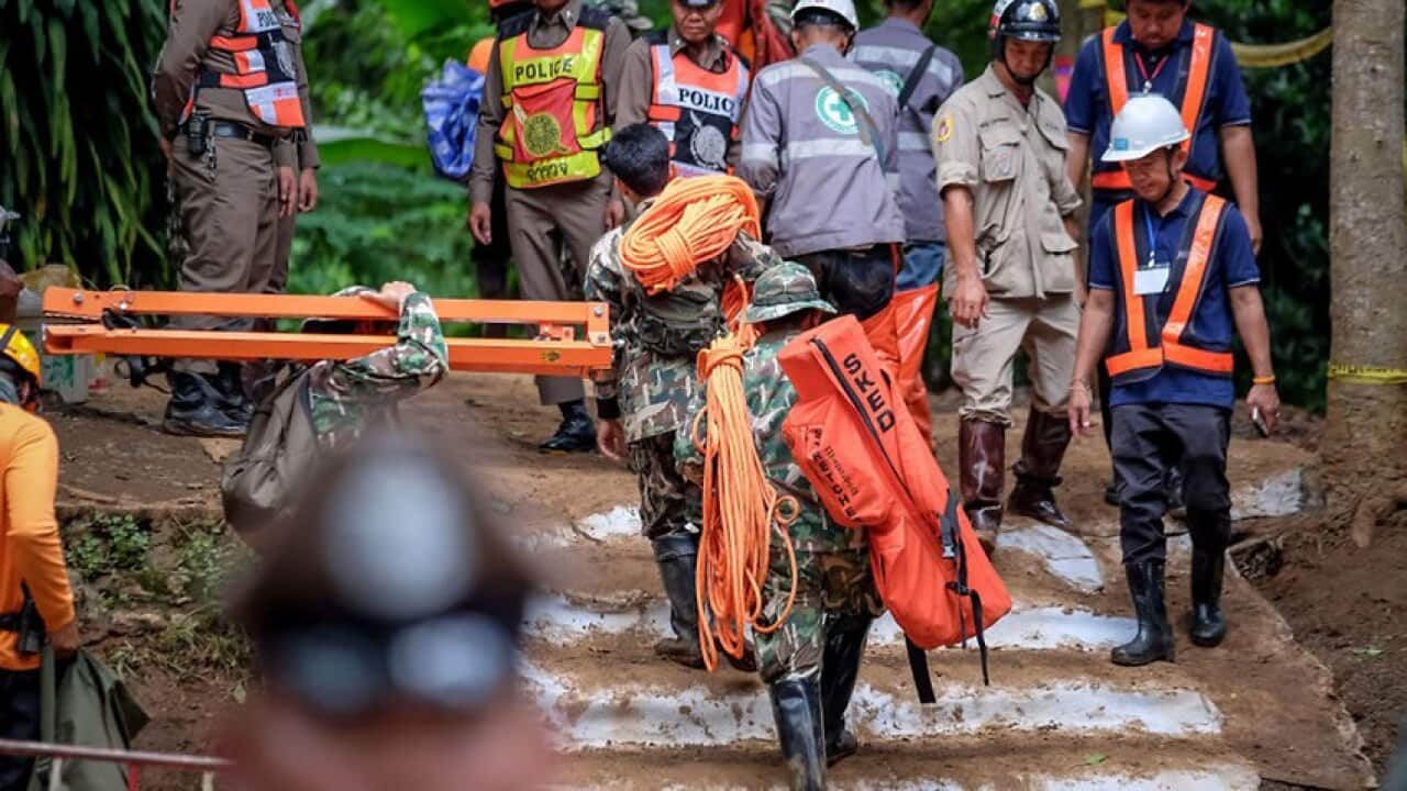 The rescue attempts for 12 schoolboys and their football coach from a flooded cave in Thailand.