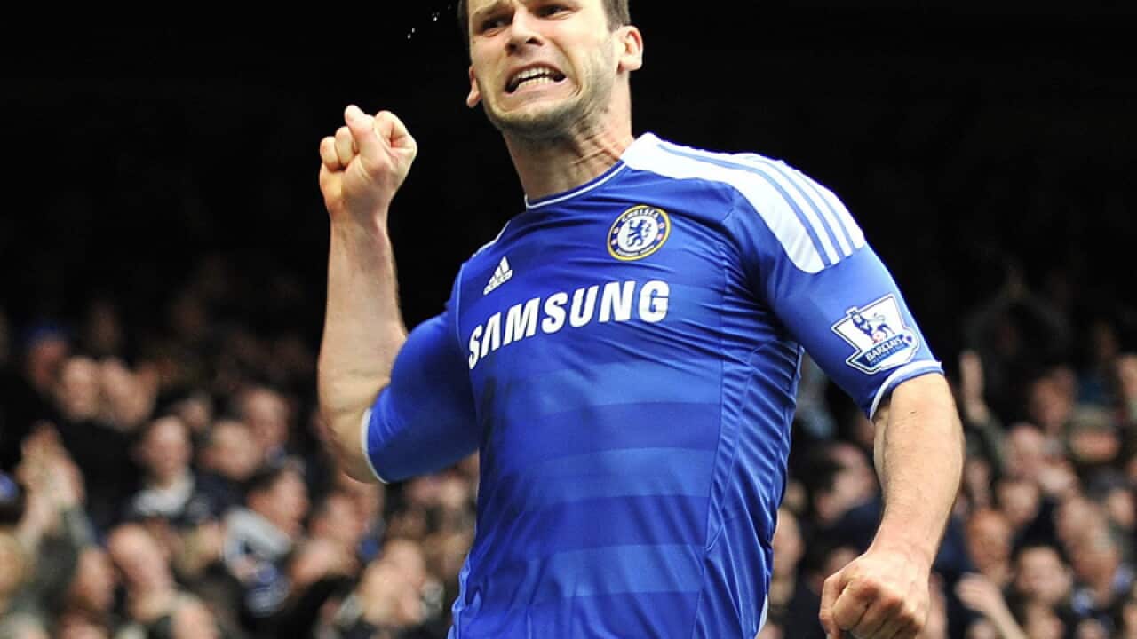Chelsea's Branislav Ivanovic celebrates after scoring
