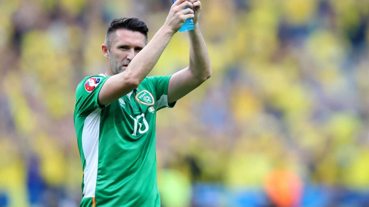 Irish international footballer Robbie Keane