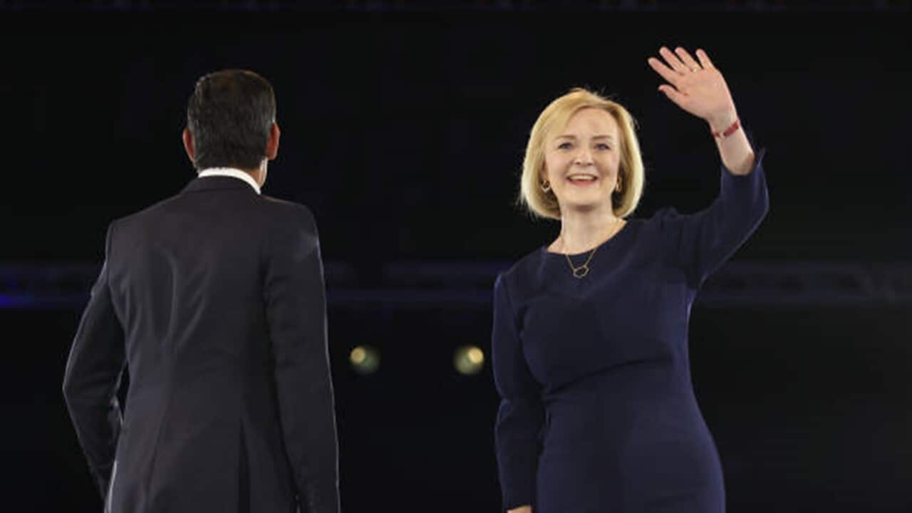 Liz Truss at the time of her election as UK Prime Minister, and Rishi Sunak, former UK chancellor of the exchequer.jpg