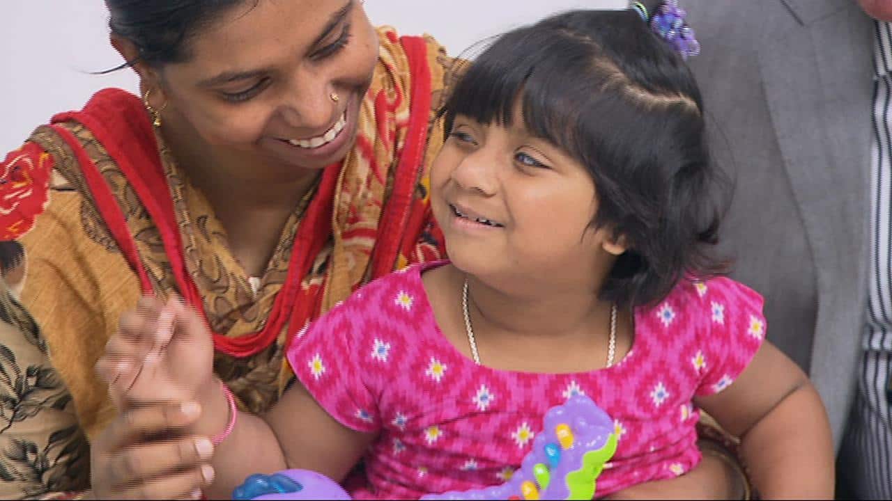 Choity with her mother Shima