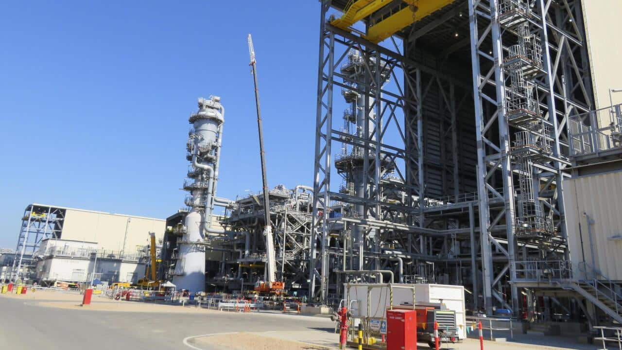Japanese petroleum company Inpex Corp's liquefied natural gas plant in Darwin, Australia.