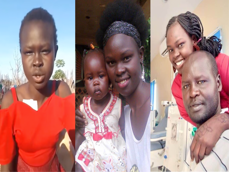 Nyibol, Husband and their daughter
