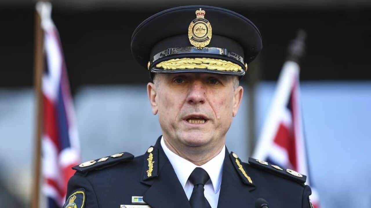 A file image of Australian Border Force Commissioner Michael Outram