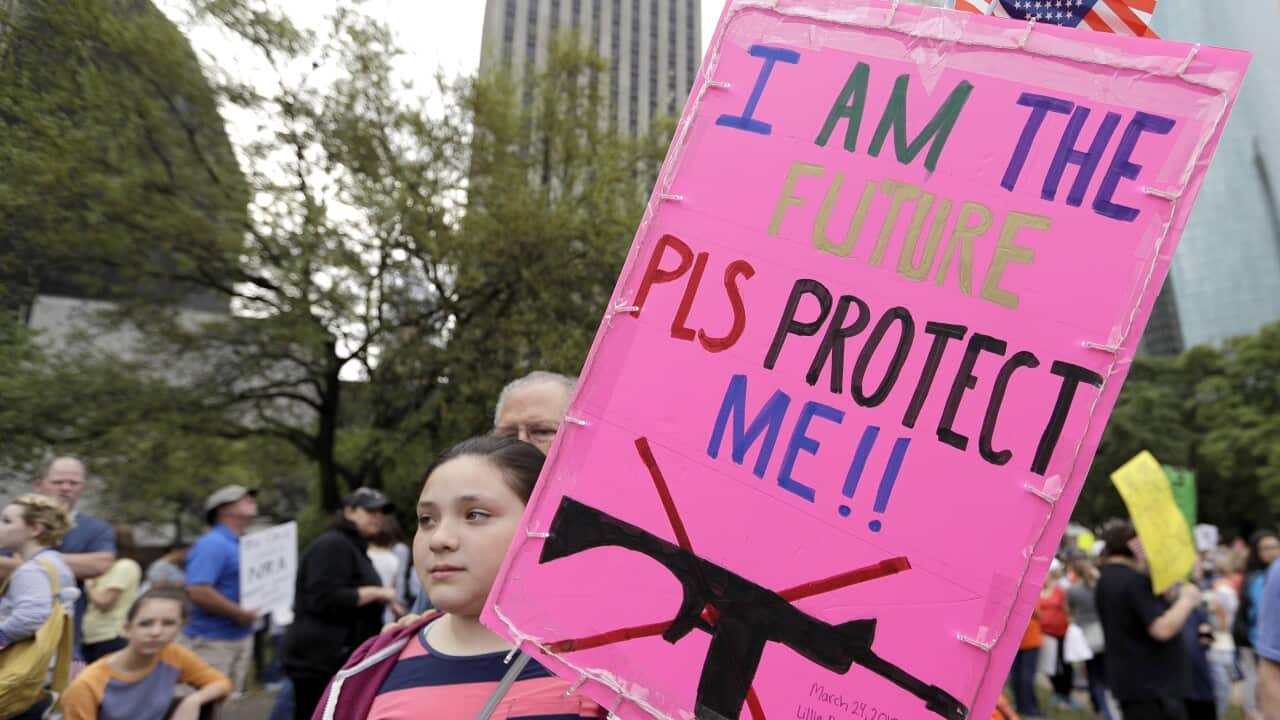 Students and activists across the country planned events Saturday in conjunction with a Washington march spearheaded by teens from Marjory Stoneman Douglas High School in Parkland, Fla., where 17 people were killed in February.