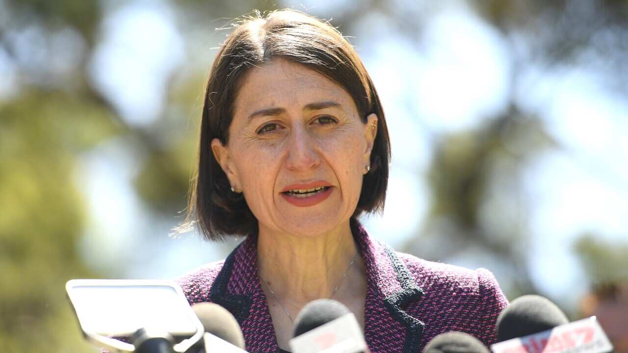 NSW Premier Gladys Berejiklian addresses media as she gives a COVID-19 update at NSW Parliament House in Sydney, Wednesday, September 23, 2020. (AAP Image/Dan Himbrechts) NO ARCHIVING