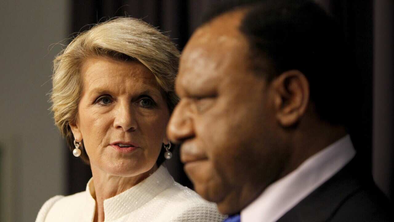 Julie Bishop and Rimbink Pato