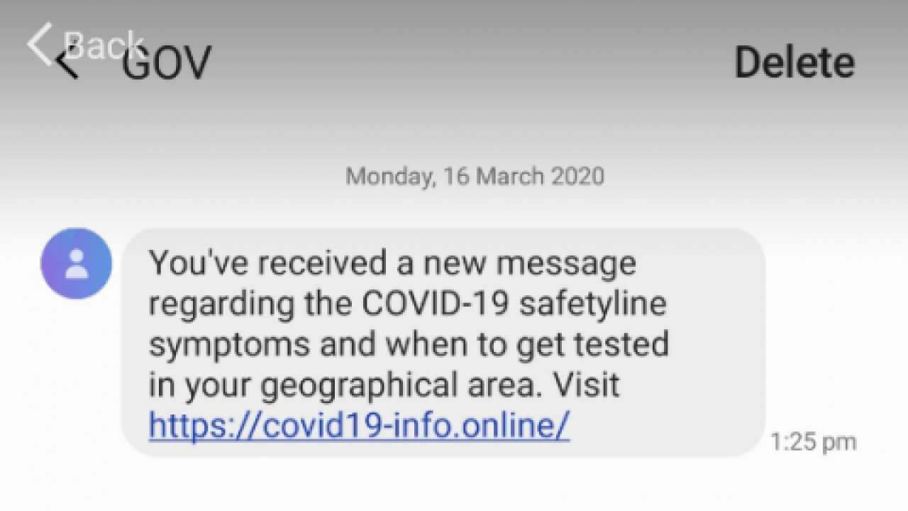COVID-19 scam messages targeting Australians