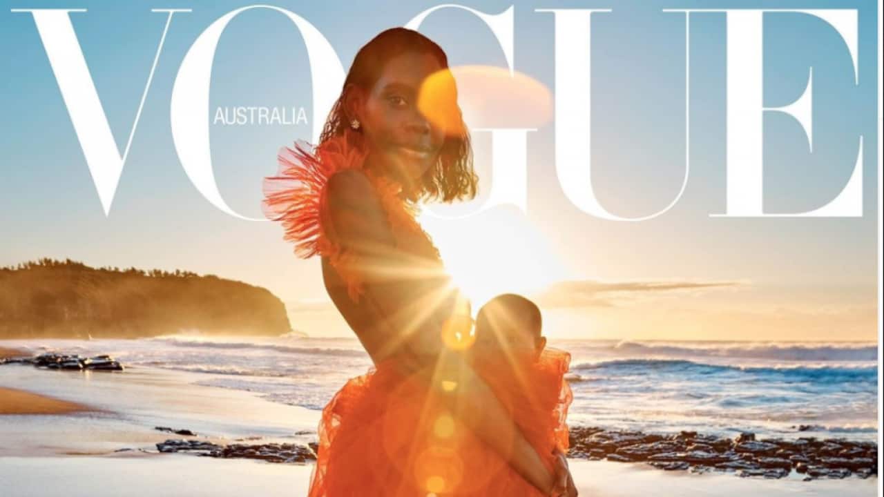 The Vogue cover featuring Magnolia Maymuru and her daughter Djarraran
