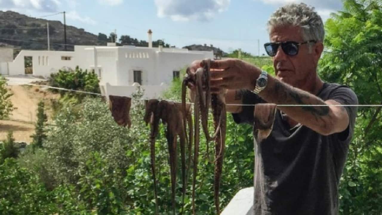 Anthony Bourdain in Naxos, Greece