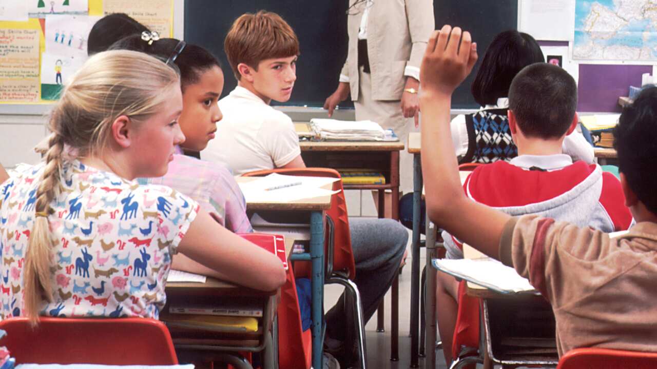 children in classroom