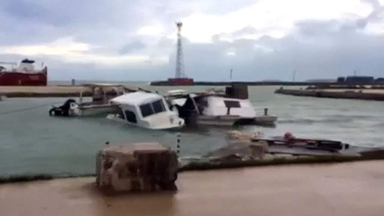 The category four cyclone caused widespread damage.