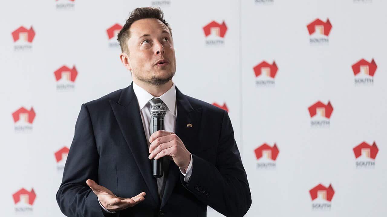 Tesla CEO Elon Musk during a press conference at Adelaide Oval, Adelaide, Friday, July 07, 2017.