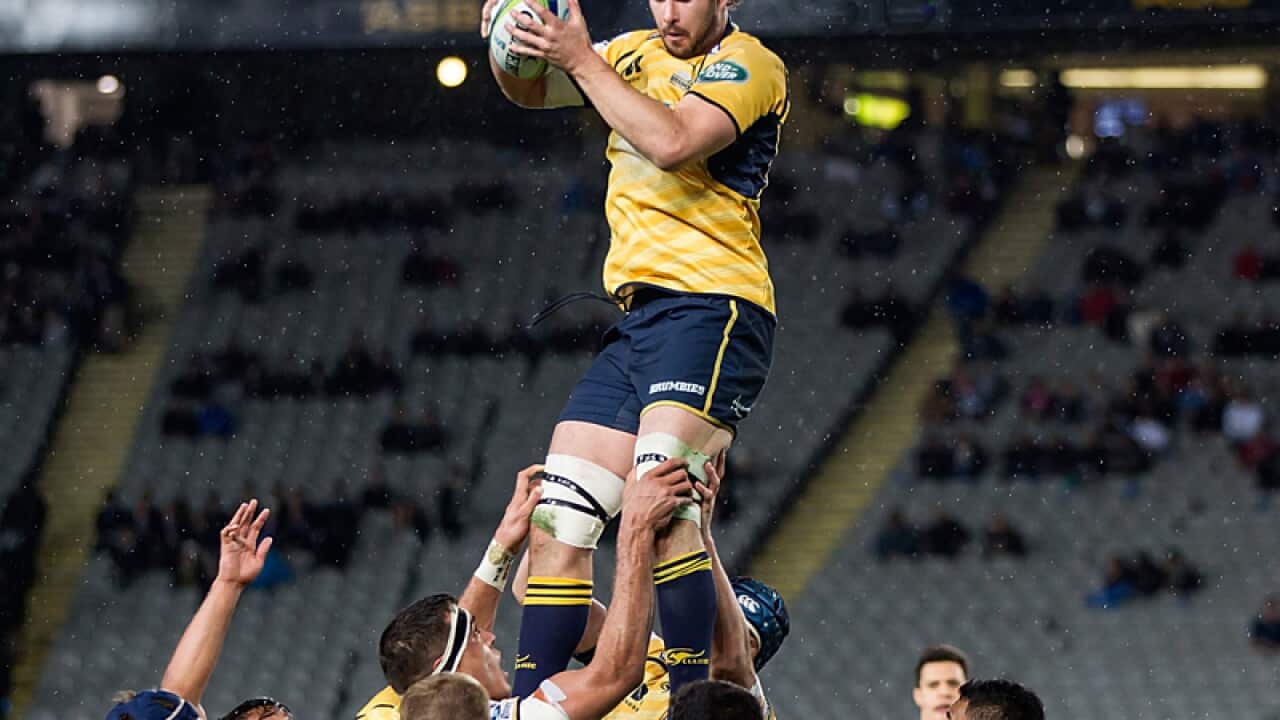 ACT Brumbies lock Sam Carter (C)