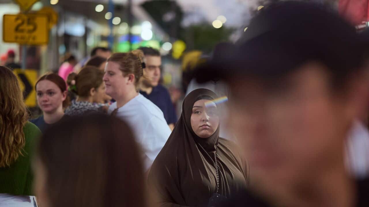 Members of the community visit Haldon Street during Ramadan at Lakemba in Sydney, New South Wales (AAP Image-Flavio Brancaleone).jpg