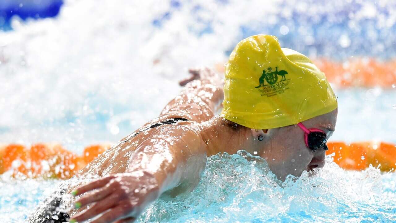 Australia's Maddie Groves in the women's 200m Butterfly heat during the 2014 Commonwealth Games in Glasgow.