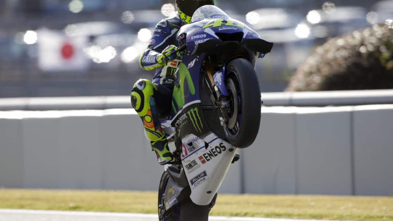Italian MotoGP rider Valentino Rossi