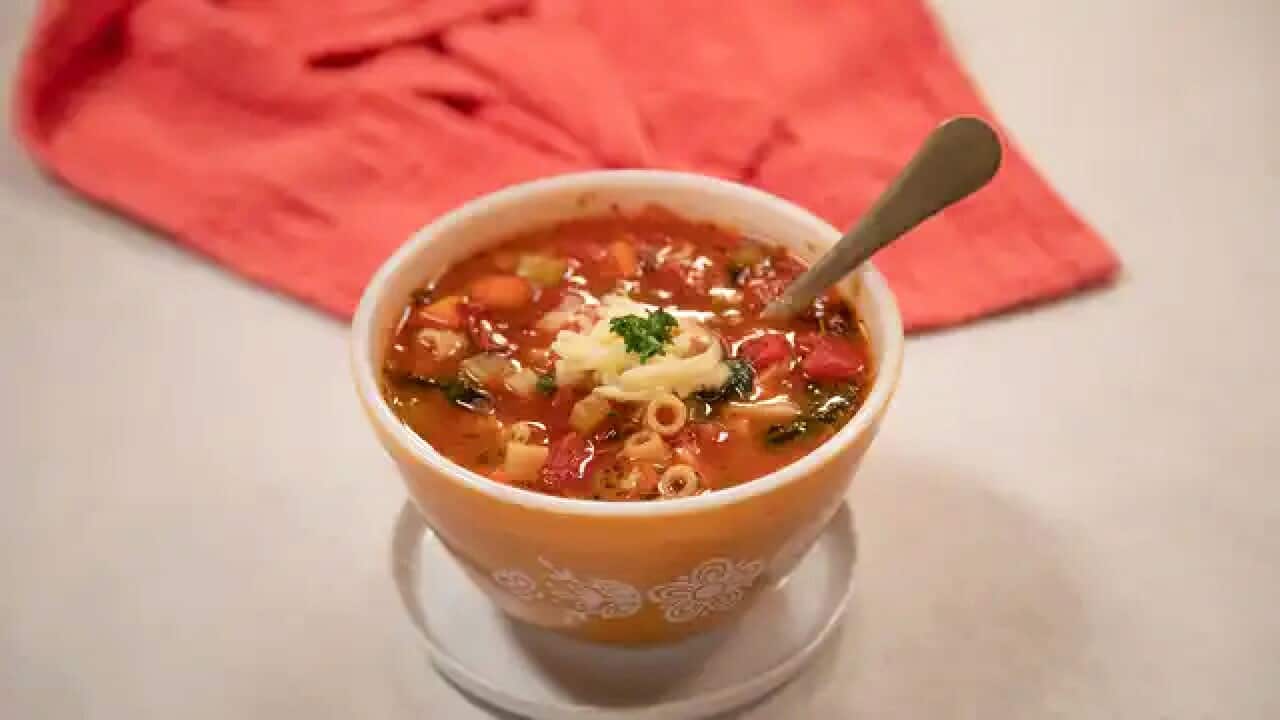 Italian meatball soup